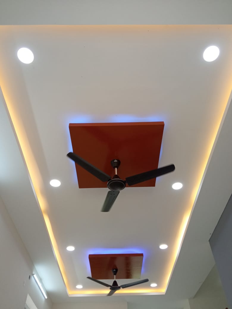 False Ceiling LED Light Installation